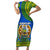 Solomon Islands Short Sleeve Bodycon Dress Melanesian Festival 2023 LT6 Long Dress Green - Polynesian Pride