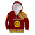 Tonga School Ha'apai High School Kid Hoodie Tribal Pattern LT6 Zip Hoodie Maroon - Polynesian Pride