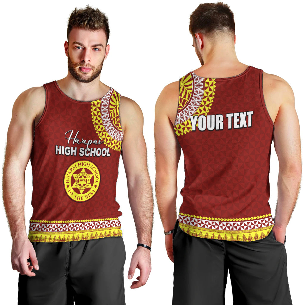 Tonga School Ha'apai High School Men Tank Top Tribal Pattern LT6 - Polynesian Pride
