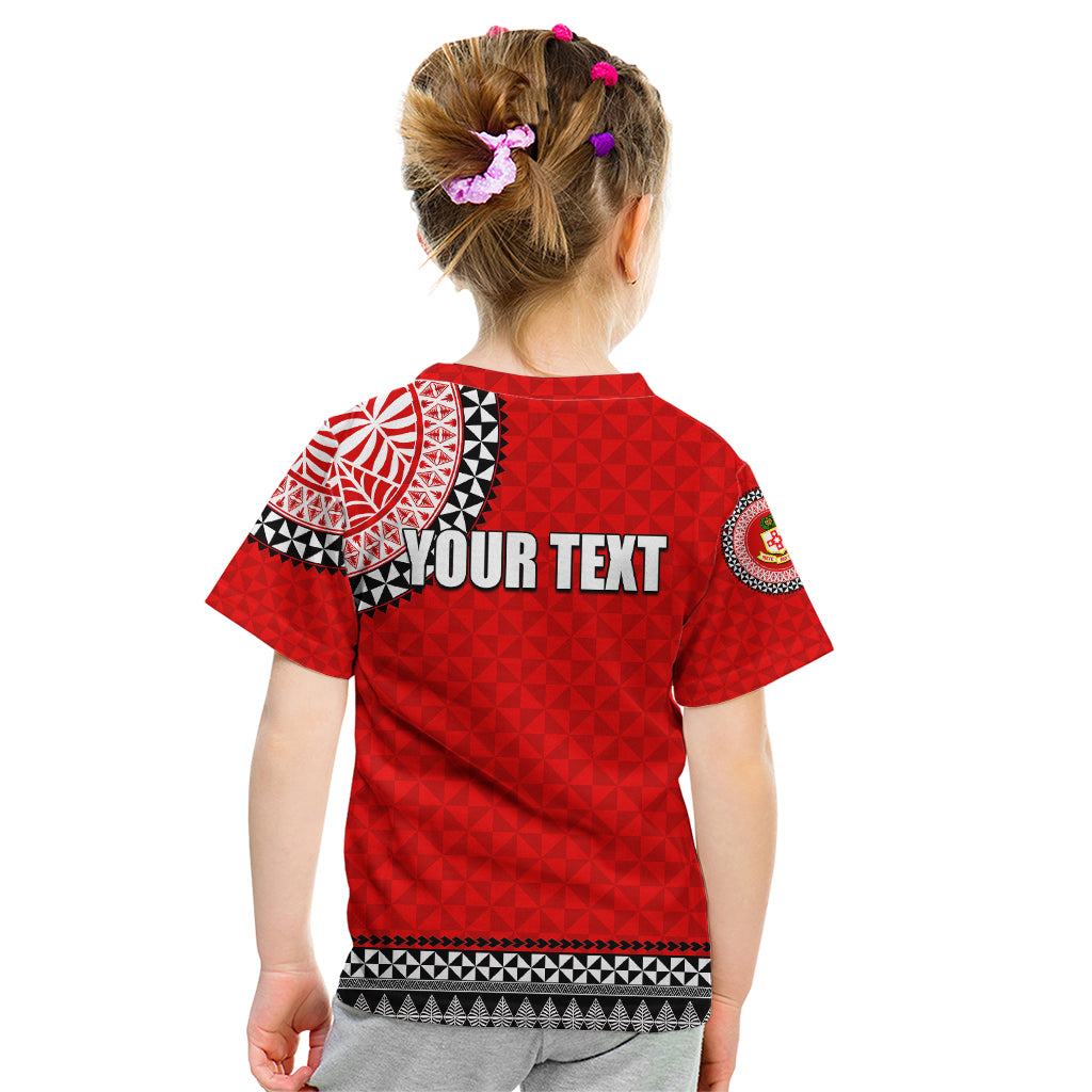 Tonga School Kolisi Tonga Kid T Shirt Tribal Pattern LT6 - Polynesian Pride