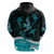 Polynesian Tribal Hoodie with Sharks Tattoo Green LT6 - Polynesian Pride