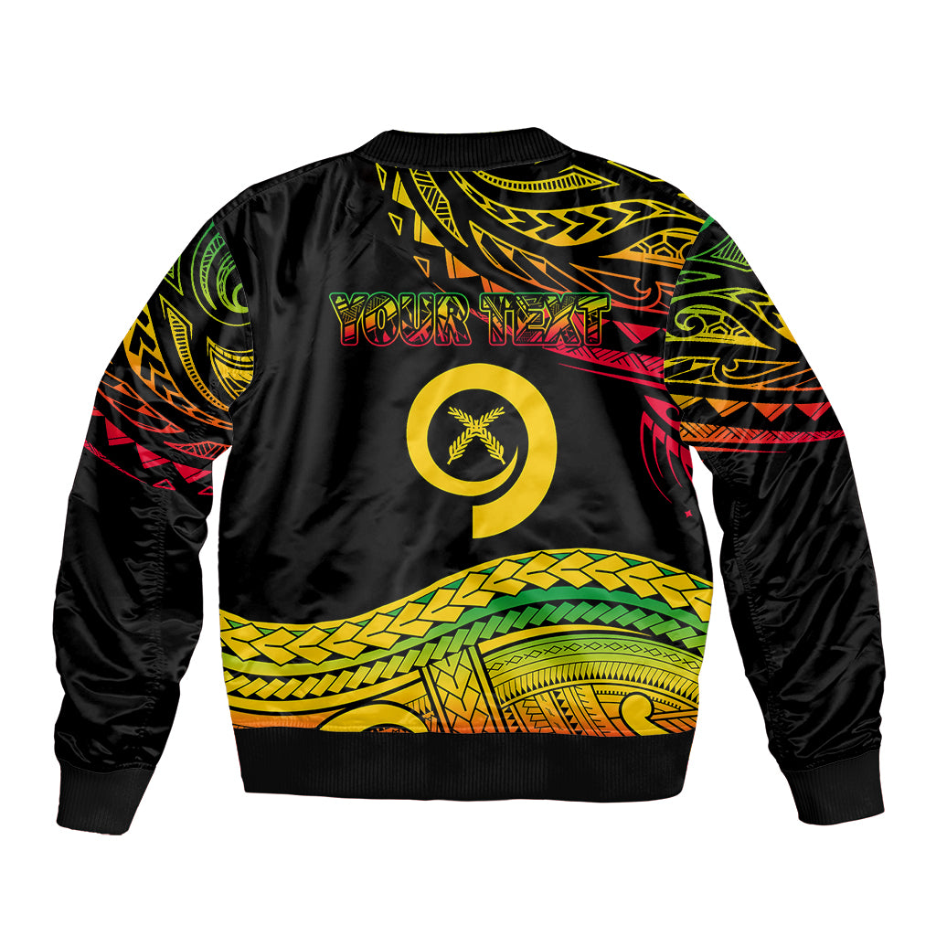 Custom Tribal Vanuatu Bomber Jacket Pround To Be A Ni-Van LT6 - Polynesian Pride