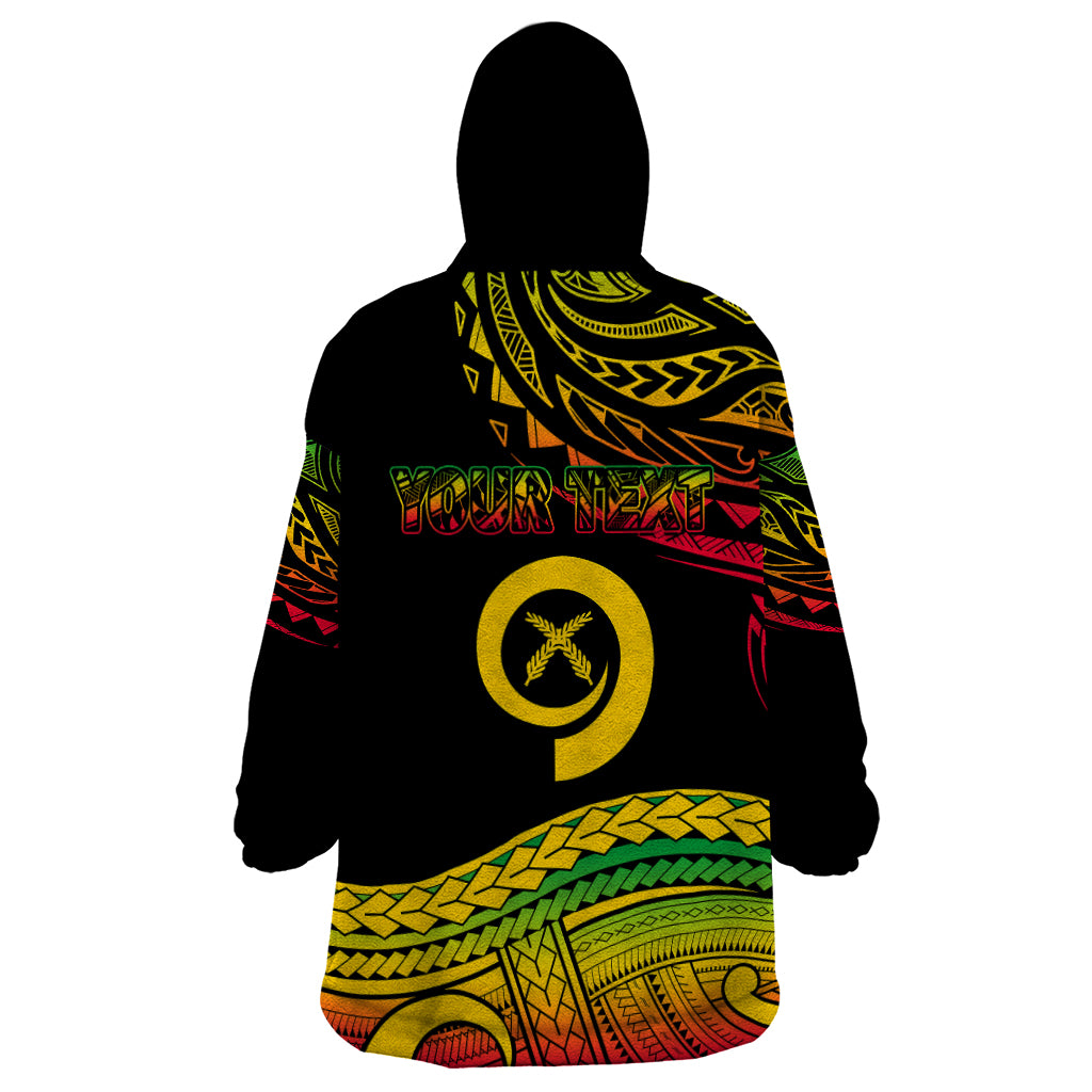 Custom Tribal Vanuatu Wearable Blanket Hoodie Pround To Be A Ni-Van LT6 - Polynesian Pride