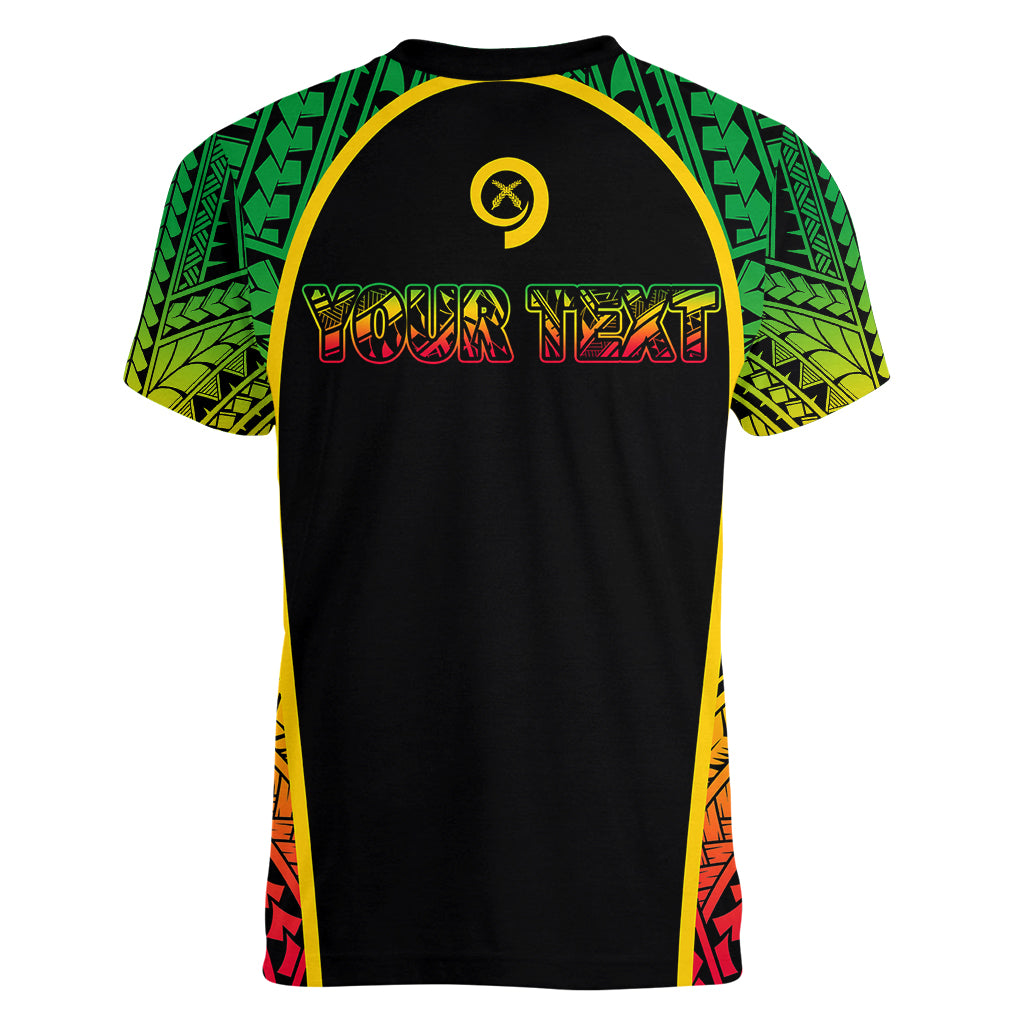 Custom Vanuatu Women V Neck T Shirt Pround To Be A Ni-Van LT6 - Polynesian Pride