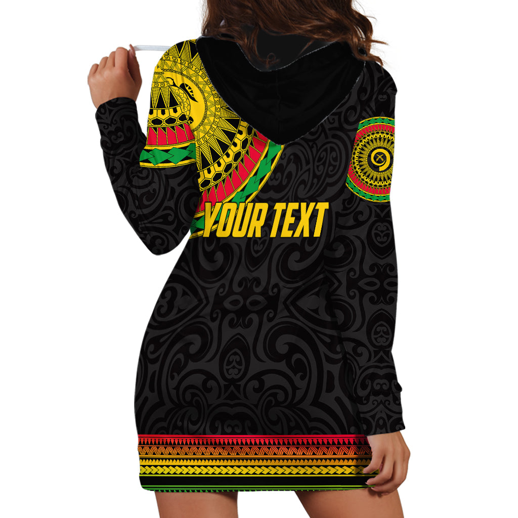 Custom Vanuatu Hoodie Dress Polynesia Circle LT6 - Polynesian Pride