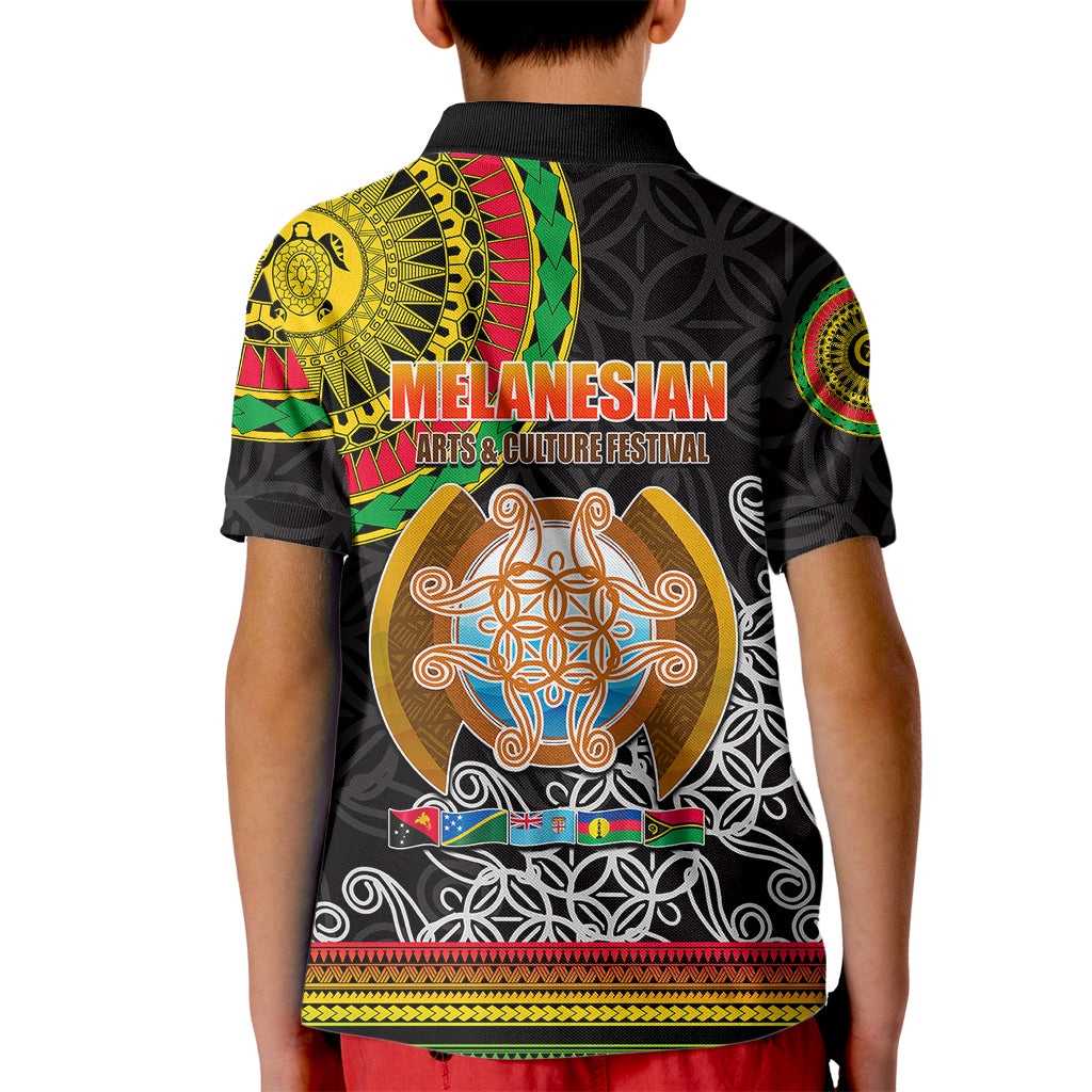 Vanuatu Kid Polo Shirt Melanesian Festival LT6 - Polynesian Pride