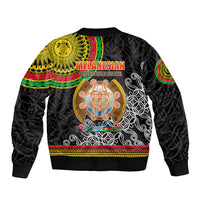 Vanuatu Sleeve Zip Bomber Jacket Melanesian Festival LT6 - Polynesian Pride