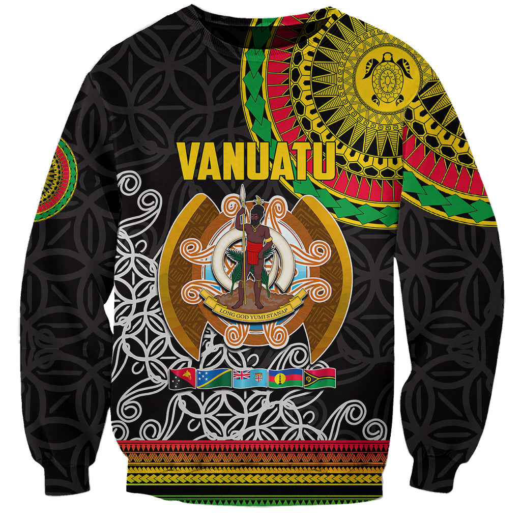 Vanuatu Sweatshirt Melanesian Festival LT6 Unisex Black - Polynesian Pride