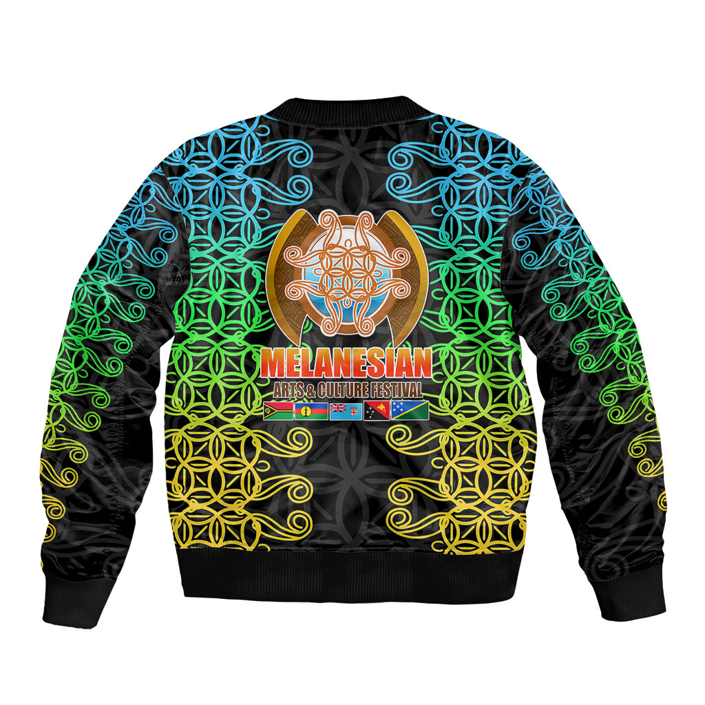 Melanesian Festival 2023 Bomber Jacket Tribal Patterns LT6 - Polynesian Pride