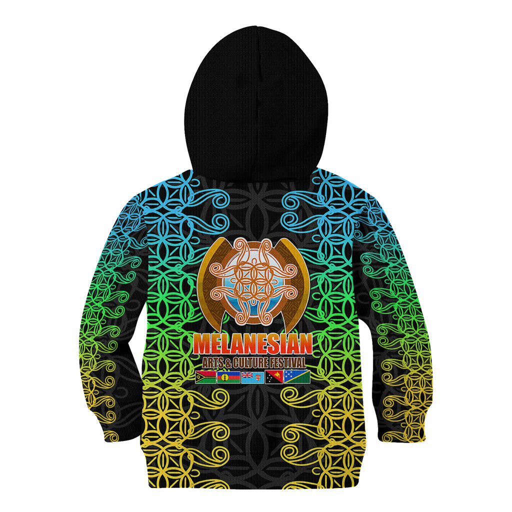 Melanesian Festival 2023 Kid Hoodie Tribal Patterns LT6 - Polynesian Pride