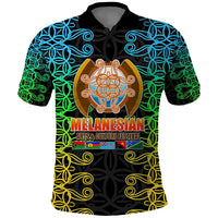 Melanesian Festival 2023 Polo Shirt Tribal Patterns LT6 Black - Polynesian Pride