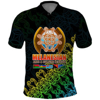 Melanesian Festival 2023 Polo Shirt FestNapuan Black Style LT6 Black - Polynesian Pride