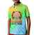 Melanesian Festival 2023 Kid Polo Shirt Fest'Napuan Colorful Style LT6 Kid Green - Polynesian Pride