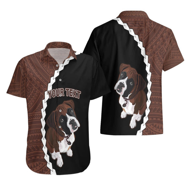 Custom Poodle Dog Hoodie Dress With Polynesian Tribal Tattoo LT6