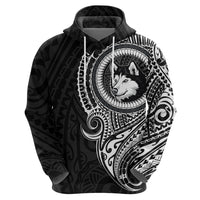 Polynesian Husky Dog Hoodie Dog In My Heart LT6 - Polynesian Pride