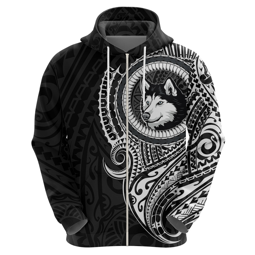Polynesian Husky Dog Hoodie Dog In My Heart LT6 - Polynesian Pride