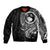 Polynesian Husky Dog Sleeve Zip Bomber Jacket Dog In My Heart LT6 Unisex Black - Polynesian Pride