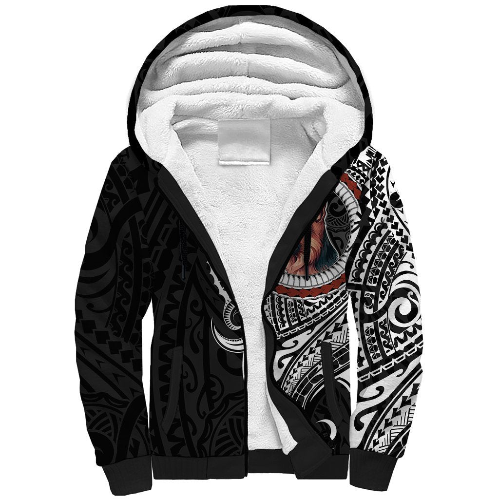 Polynesian German Shepherd Dog Sherpa Hoodie Dog In My Heart LT6 Unisex Black - Polynesian Pride