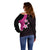 Polynesian Off Shoulder Sweater With Plumeria Flower Pink LT6 - Polynesian Pride