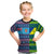 (Custom Personalised) Fiji Malampa Kid T Shirt Tribal Patterns LT6 Blue - Polynesian Pride