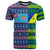 Custom Fiji Malampa T Shirt Tribal Patterns LT6 Blue - Polynesian Pride