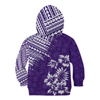 Hawaii Summer Kid Hoodie Mix Polynesian Purple LT6 - Polynesian Pride