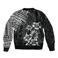 Hawaii Summer Bomber Jacket Mix Polynesian Black LT6 - Polynesian Pride