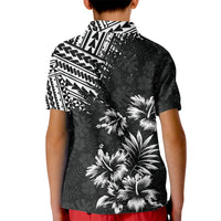 Hawaii Summer Kid Polo Shirt Mix Polynesian Black LT6 - Polynesian Pride