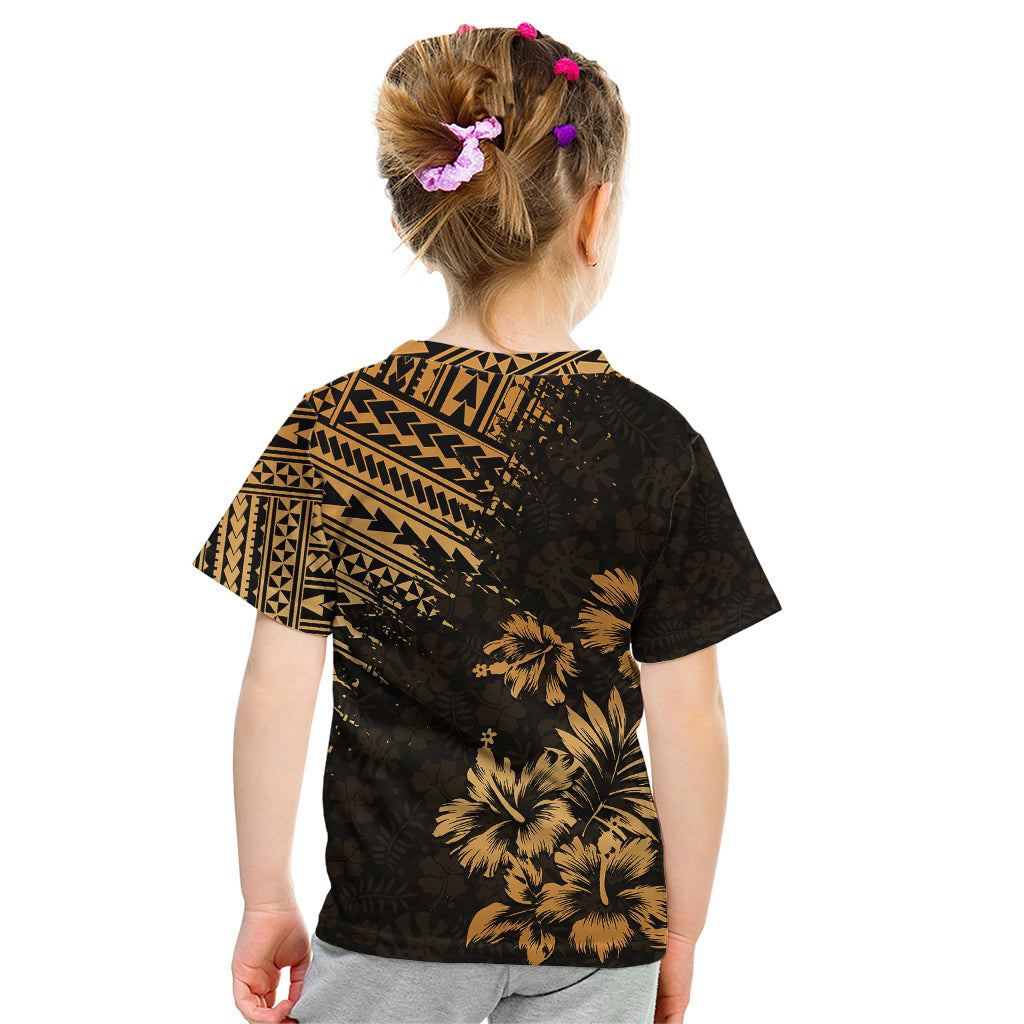 Hawaii Summer Kid T Shirt Mix Polynesian Gold LT6 - Polynesian Pride