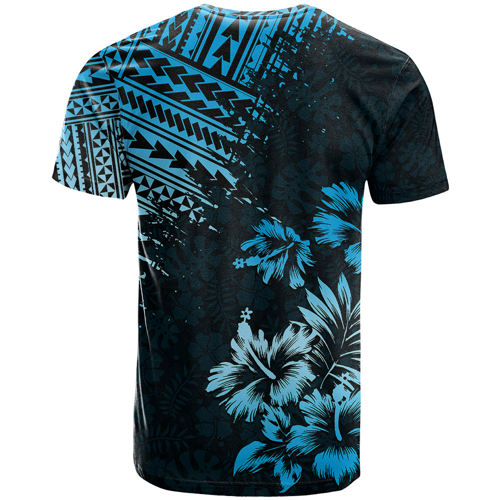 Hawaii Summer T Shirt Mix Polynesian Black Blue LT6 - Polynesian Pride