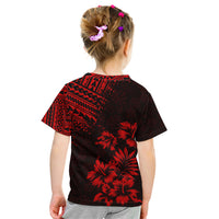 Hawaii Summer Kid T Shirt Mix Polynesian Black-Red LT6 - Polynesian Pride
