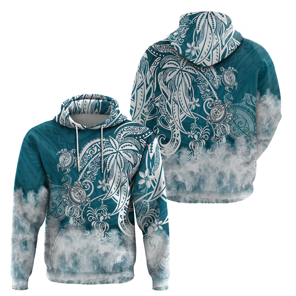 Polynesian Sea Turtle Hoodie Tribal LT6 - Polynesian Pride