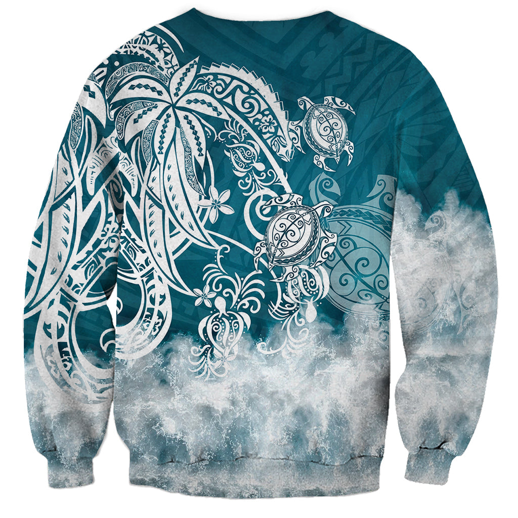 Polynesian Sea Turtle Sweatshirt Tribal LT6 - Polynesian Pride