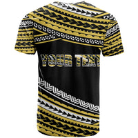 Custom Happy Fathers Day Polynesian T Shirt I Love You Dad Gold LT6 - Polynesian Pride