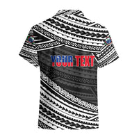 (Custom Personalised) Happy Fathers Day Samoa Hawaiian Shirt I Love You Dad Black LT6 - Polynesian Pride