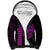 Polynesian Sherpa Hoodie Hawaiian Warrior and Aloha Girl With Hammerhead Shark Tattoos Purple LT6 Unisex Purple - Polynesian Pride
