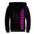 Polynesian Sherpa Hoodie Hawaiian Warrior and Aloha Girl With Hammerhead Shark Tattoos Purple LT6 - Polynesian Pride