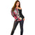Plumeria Polynesian Off Shoulder Sweater Trending Red LT6 - Polynesian Pride