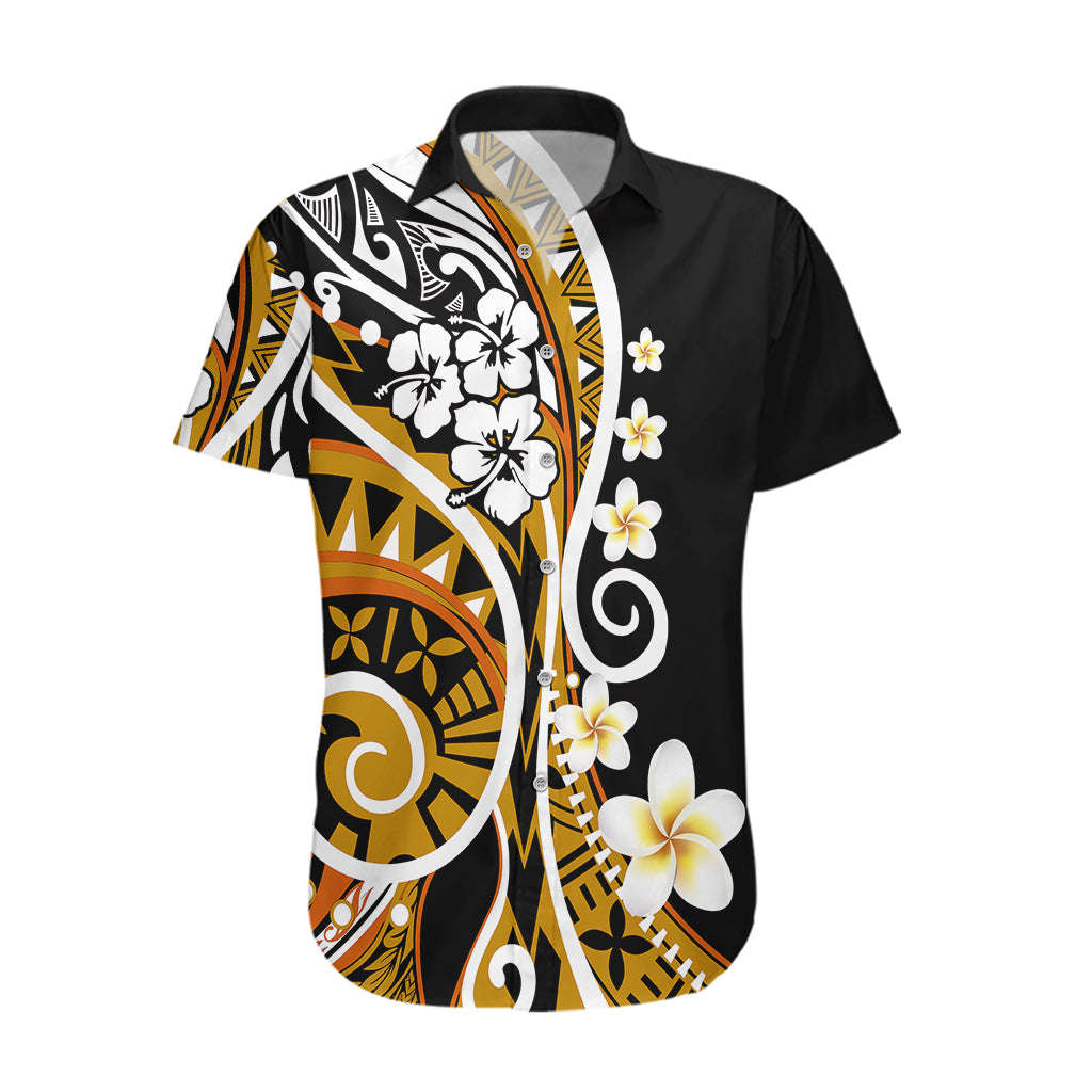 Plumeria Polynesian Hawaiian Shirt Trending Gold LT6 Gold - Polynesian Pride