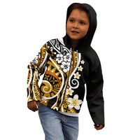 Plumeria Polynesian Kid Hoodie Trending Gold LT6 - Polynesian Pride