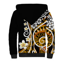 Plumeria Polynesian Sherpa Hoodie Trending Gold LT6 - Polynesian Pride