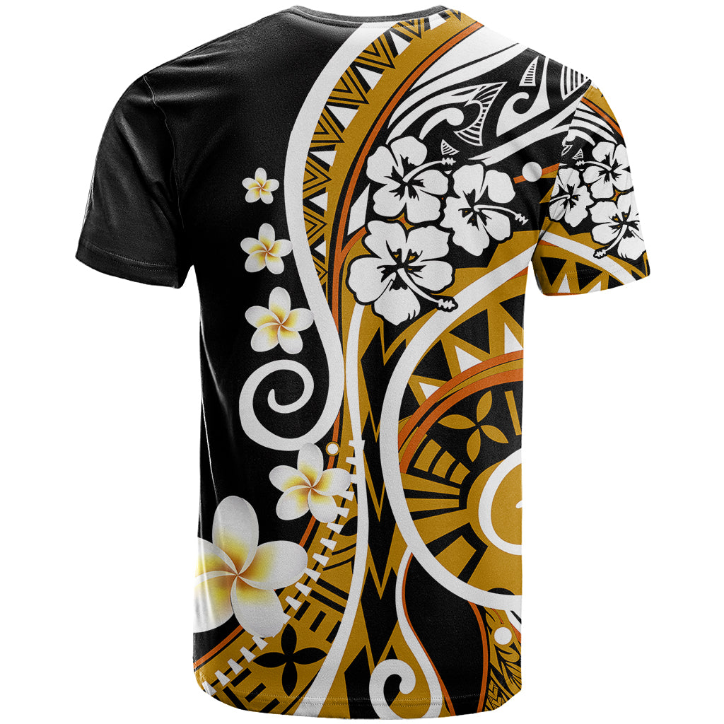 Plumeria Polynesian T Shirt Trending Gold LT6 - Polynesian Pride