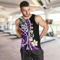 Plumeria Polynesian Men Tank Top Trending Purple LT6 - Polynesian Pride