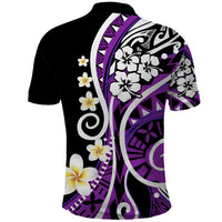 Plumeria Polynesian Polo Shirt Trending Purple LT6 - Polynesian Pride