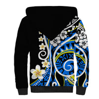 Plumeria Polynesian Sherpa Hoodie Trending Blue LT6 - Polynesian Pride