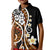 Plumeria Polynesian Kid Polo Shirt Trending Brown LT6 Kid Brown - Polynesian Pride