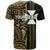 Custom Wallis and Futuna T Shirt Polynesian Tribal Gold LT6 - Polynesian Pride