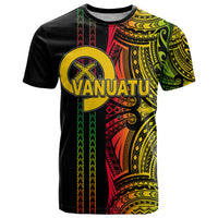 Custom Vanuatu T Shirt Polynesian Tribal LT6 Black - Polynesian Pride
