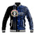 Custom Northern Mariana Islands Baseball Jacket Polynesian Tribal LT6 Unisex Blue - Polynesian Pride
