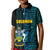 Custom Solomon Islands Kid Polo Shirt Polynesian Tribal LT6 Kid Blue - Polynesian Pride
